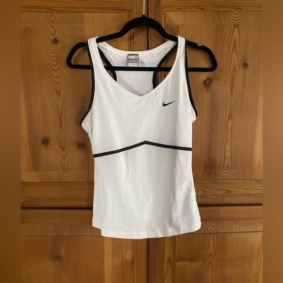 Nike Women's Nike FIT DRY Tennis Tank Top White size Medium 8-10 - Picture 2 of 5